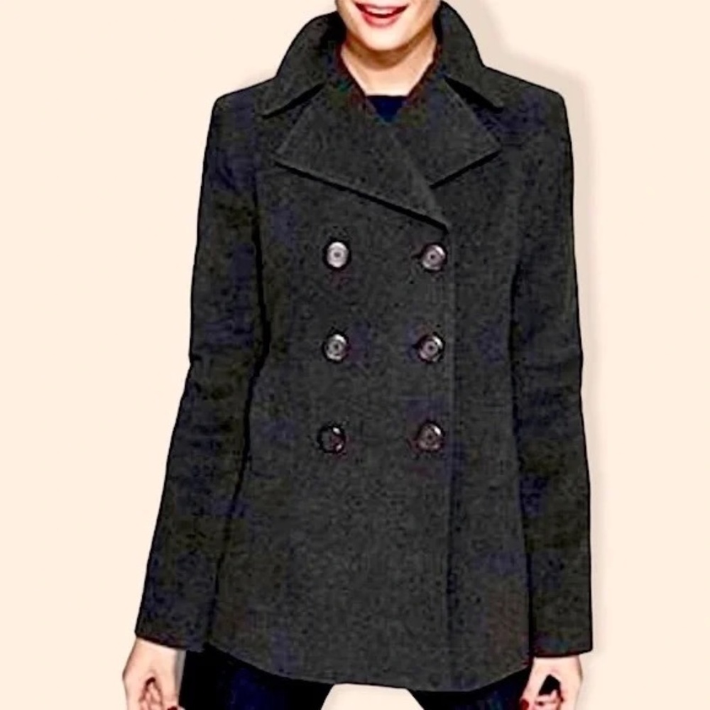 NWT Michael Kors Charcoal Pea Coat